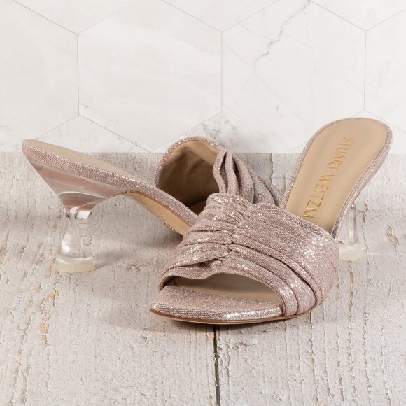 Stuart Weitzman Ruche 75 Slide Heels for Women Slip-on Style Comfortable Size 8B - Picture 6 of 16